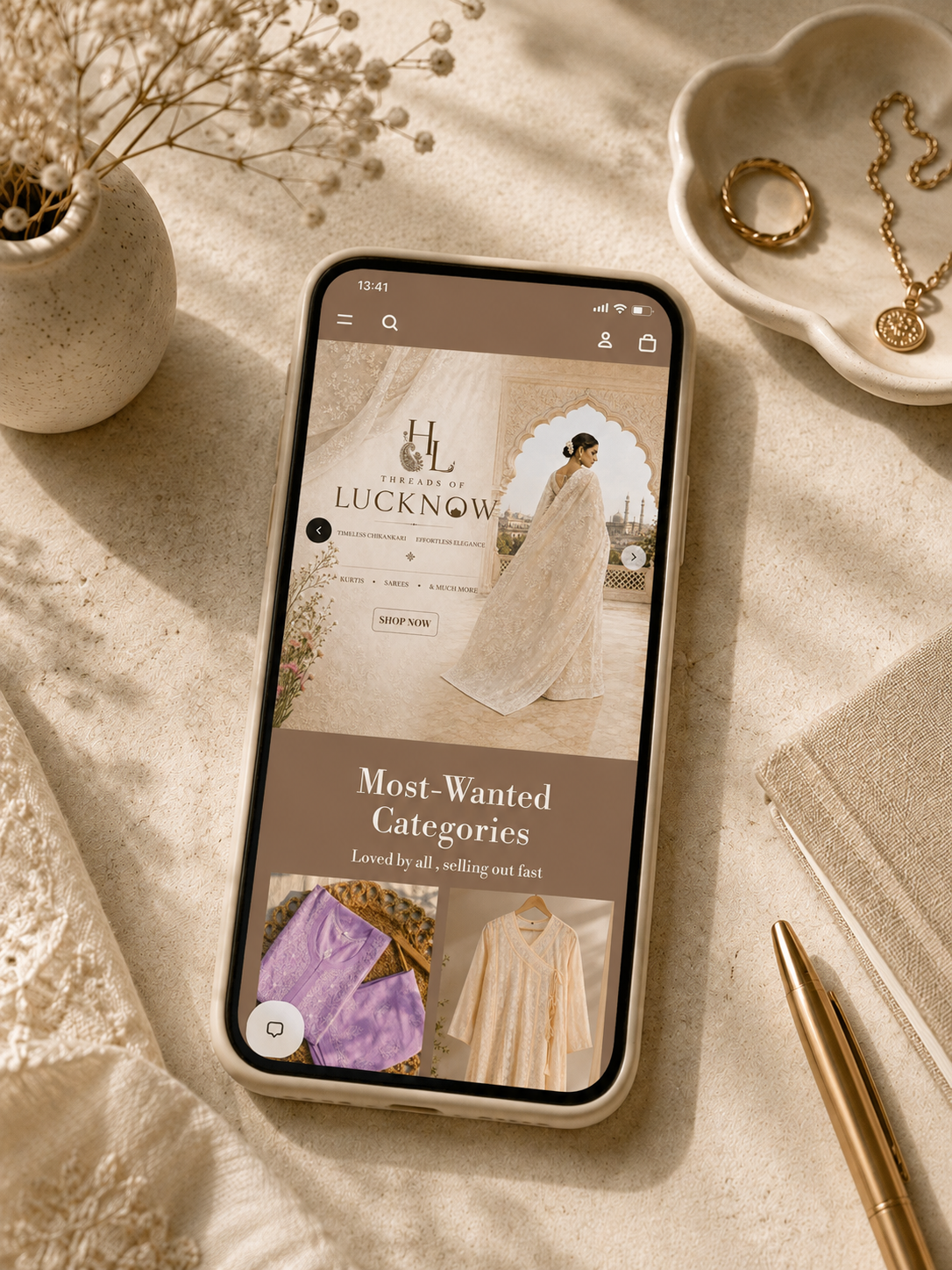 Mobile Website Screen