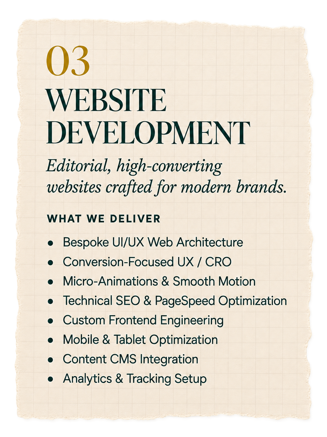 Website development